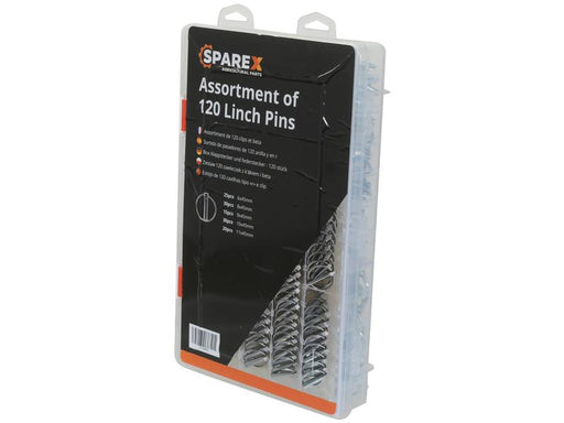 Caixa 120 un. Cavilha de mola 6, 8, 9, 10, 11mm (S.166909)