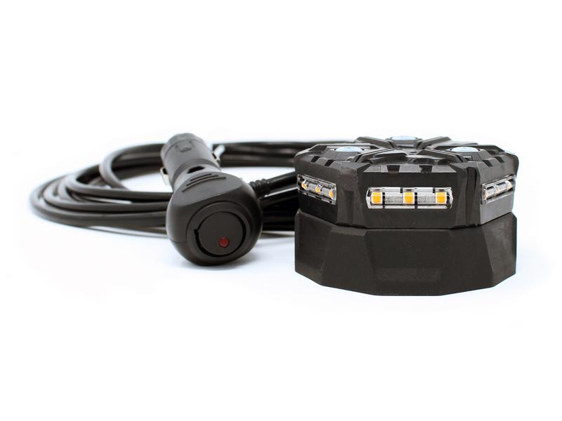 LED Rotativo micro Magnético 12V amarelo (S.167701)