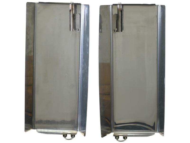 Twin Electric Mirror Guard - Para: Massey Ferguson 8S (Consultar os dados da marca e do modelo para obter informações sobre a montagem efectiva do modelo) (S.170577)