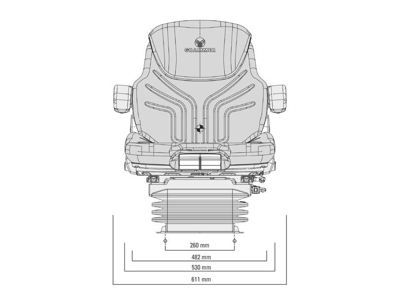 GRAMMER Banco-Suspenção pneumatica - MSG95G/731 (S.171077)