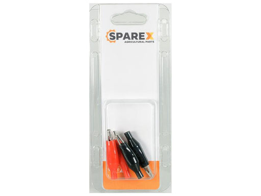 Agripak 4 un. Garra crocodilo - 2.0 Amps, Vermelho Preto (S.172817)