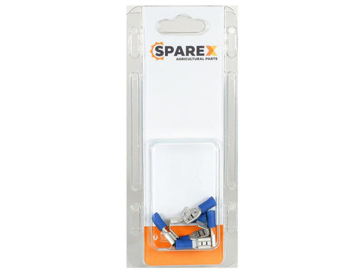 Agripak 6 un. Terminal 6.3mm, Azul (S.172954)