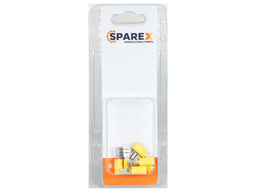 Agripak 6 un. Terminal 6.3mm, Amarela (S.172958)