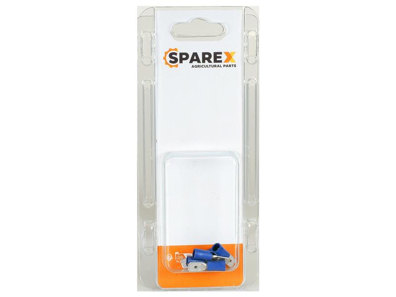 Agripak 6 un. Terminal 6.3mm, Azul (S.172961)