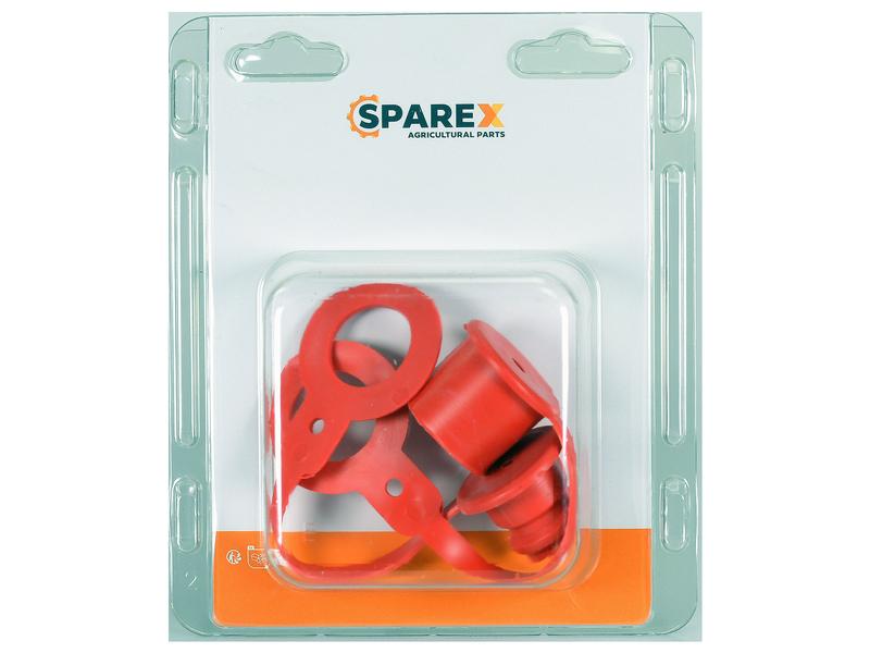 Agripak 4 un. Sparex Tampa 1/2'' Vermelho (S.173110)
