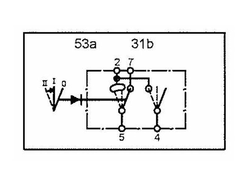 Interruptor - Universal, 3 posições (Desligado/1/(2)) (S.18104)