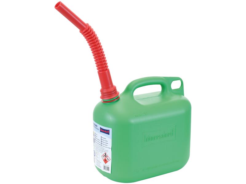 Plástico Jerri can - Verde 5 lts (Unleaded Petrol) (S.19322)