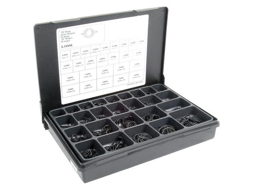 caixa Conjunto de anéis de vedação métricos e imperiais 870 un. (S.19340)