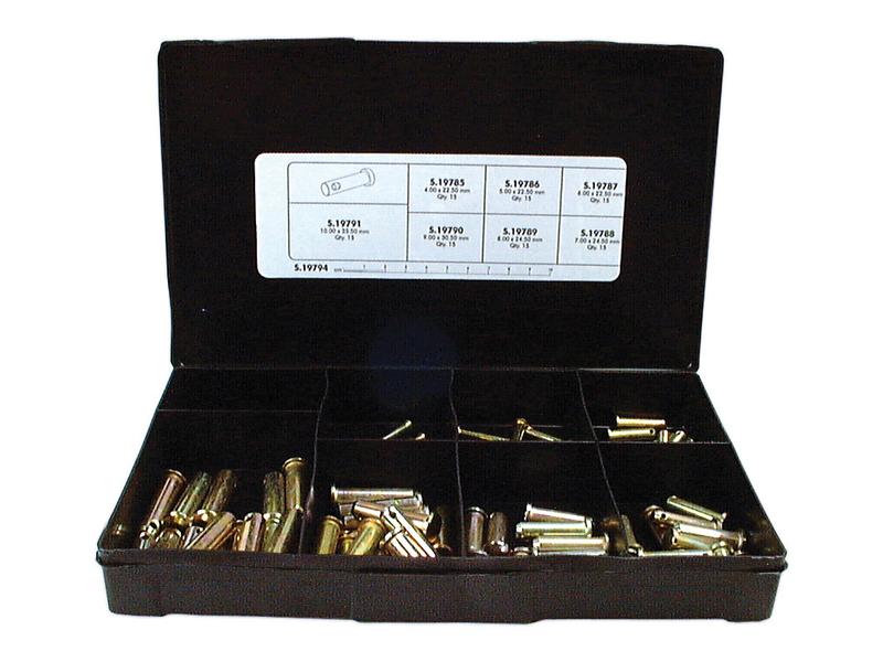 Cavilha Ø: 4 - 10mm (Sortido 105 un.) (S.19794)