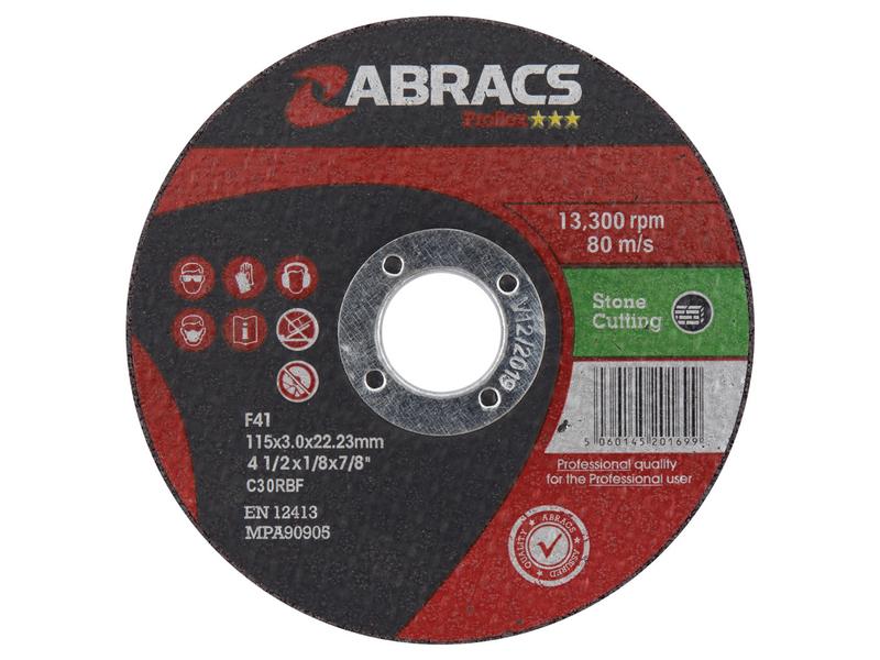 Disco chato de corte de pedra Ø115 x 3 x 22.23mm C30RBF (S.20205)