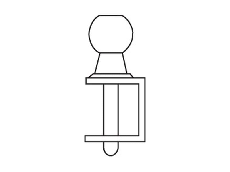 Puxo de reboque 50mm (Preto) (S.2051)