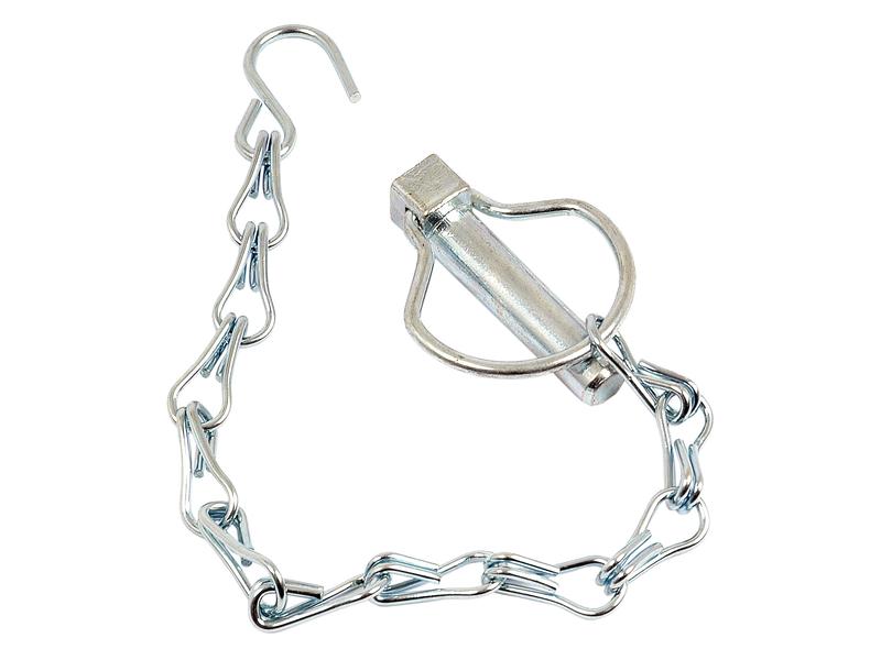 Cavilha de mola com corrente e gancho, Cavilha Ø11mm (S.20)
