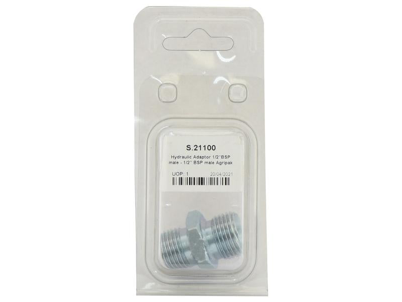 Agripak Adaptador hidráulico 1/2'' BSP Macho x 1/2'' BSP Macho (S.21100)