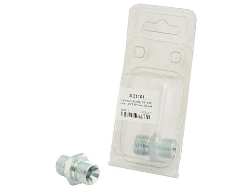 Agripak Adaptador hidráulico 3/8'' BSP Macho x 3/8'' BSP Macho (S.21101)