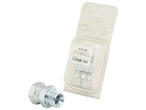 Agripak Adaptador hidráulico 1/2'' BSP Macho x 1/2'' BSP Fêmea giratória (S.21108)