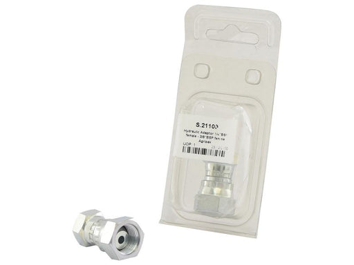 Agripak Adaptador hidráulico 1/4'' BSP Fêmea giratória x 3/8'' BSP Fêmea giratória (S.21109)