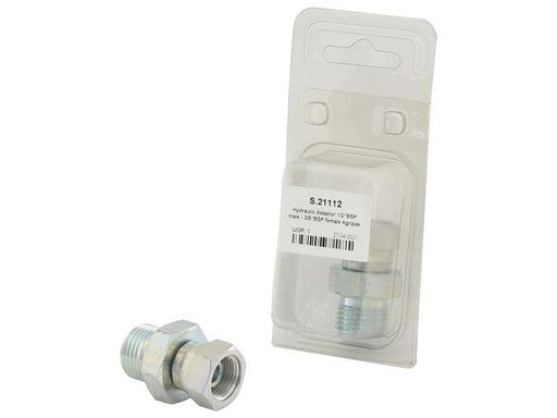 Agripak Adaptador hidráulico 1/2'' BSP Macho x 3/8'' BSP Fêmea giratória (S.21112)