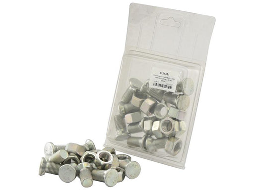 Parafuso c/porca - M14 x 30mm, Resistência à tração 8.8 (10 un. Agripak) (S.21451)