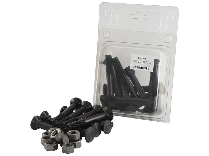 Parafuso c/porca - M12 x 90mm, Resistência à tração 8.8 (10 un. Agripak) (S.21471)