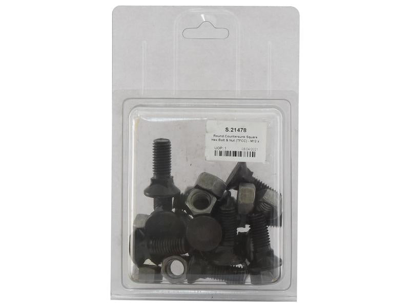 Parafuso c/porca - M12 x 35mm, Resistência à tração 12.9 (12 un. Agripak) (S.21478)