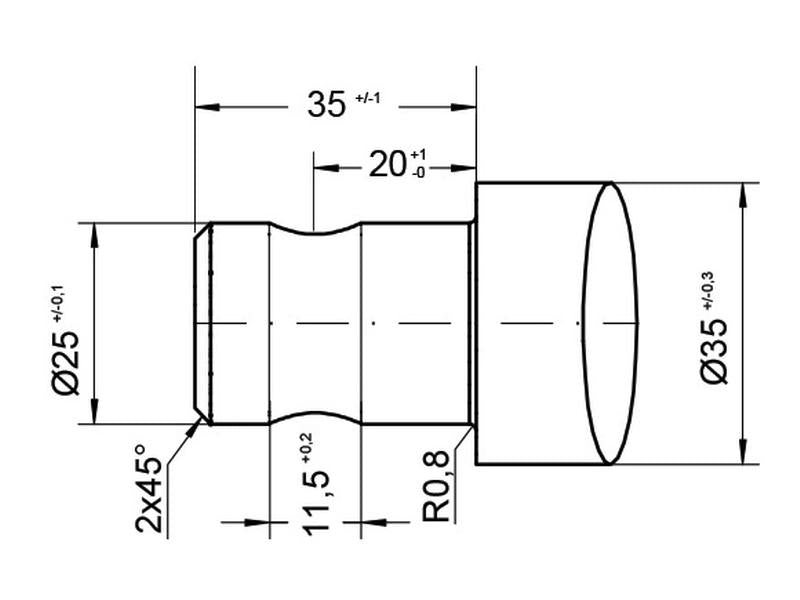 Bico - Direita 1200mm, (Estrela) Aplicavel em: 55000120 (S.21509)