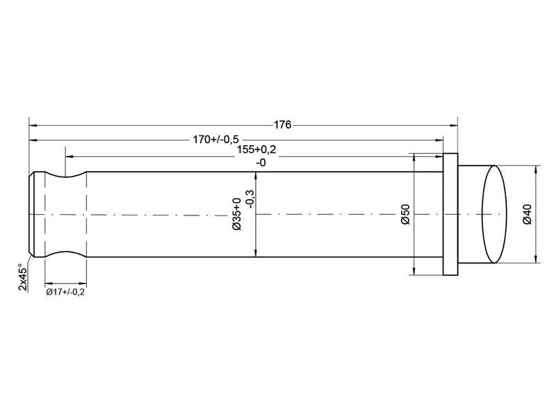 Bico - Direita 850mm, (Estrela) Aplicavel em: DF035NOUVEAU (S.21516)