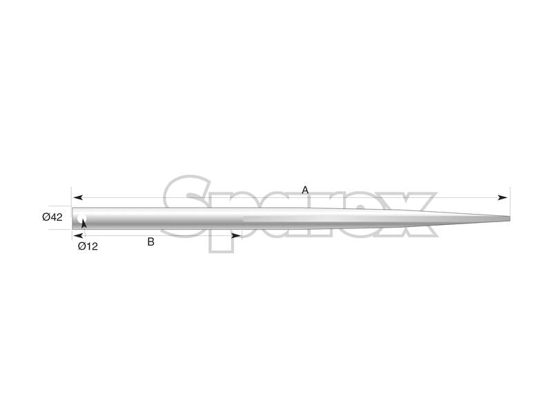 Bico - Direita 1250mm, (Estrela) (S.21524)