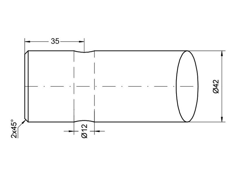 Bico - Direita 1250mm, (Estrela) (S.21524)
