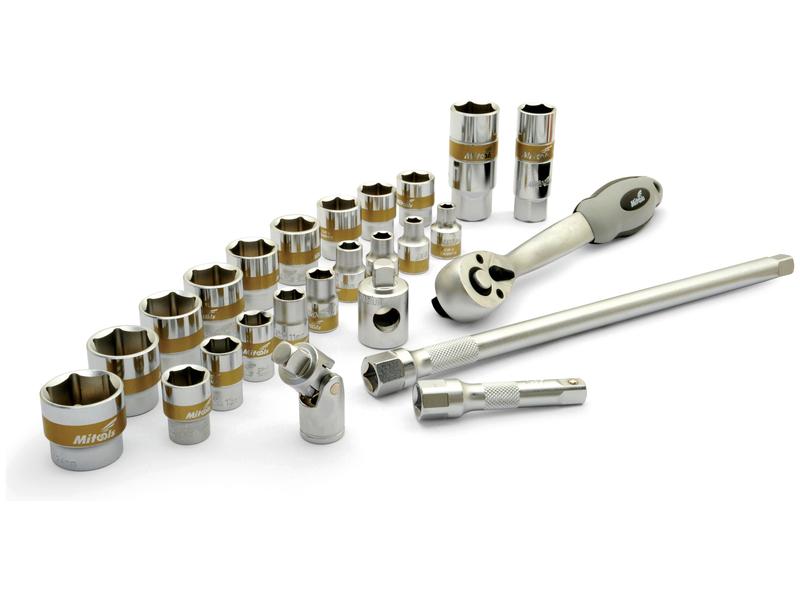 3/8'' Jogo chaves caixa roquete (26pcs.) (S.21648)