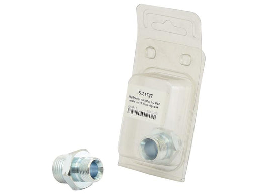 Agripak Adaptador hidráulico M18 x 1.50 Métrica Macho x 1/2'' BSP Macho (S.21727)