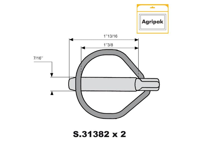 Agripak 2 un. Cavilha, 10.5mm x 46mm (S.22538)