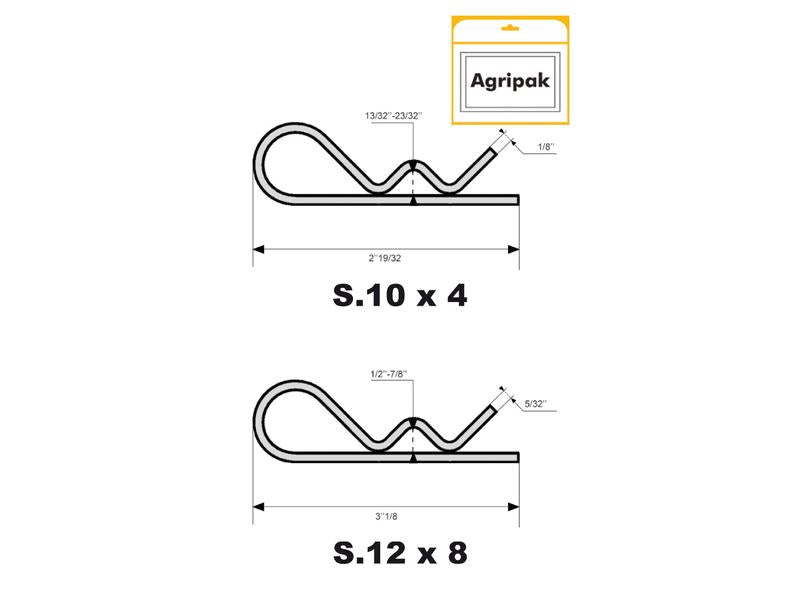 Cavilha tipo R Ø3-4mm x 66-79mm (S.2255)