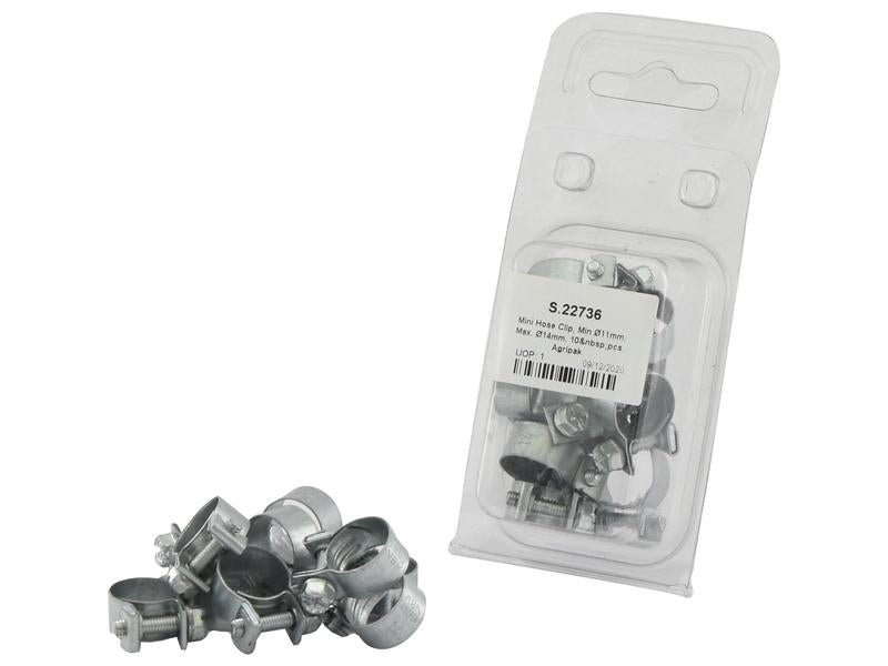 Agripak 10 un. Mini abraçadeira, 13 - 14mm (S.22736)