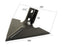 Bico asa andorinha 330x6mm - Centros de orifícios em 60mm Aplicavel em: XD5012K (S.22800)