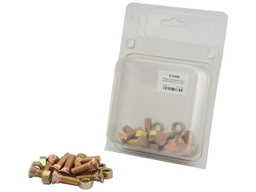 Parafuso c/porca - 3/8'' x 1-3/16'' Resistência à tração 8.8 (10 un. Agripak) (S.22906)