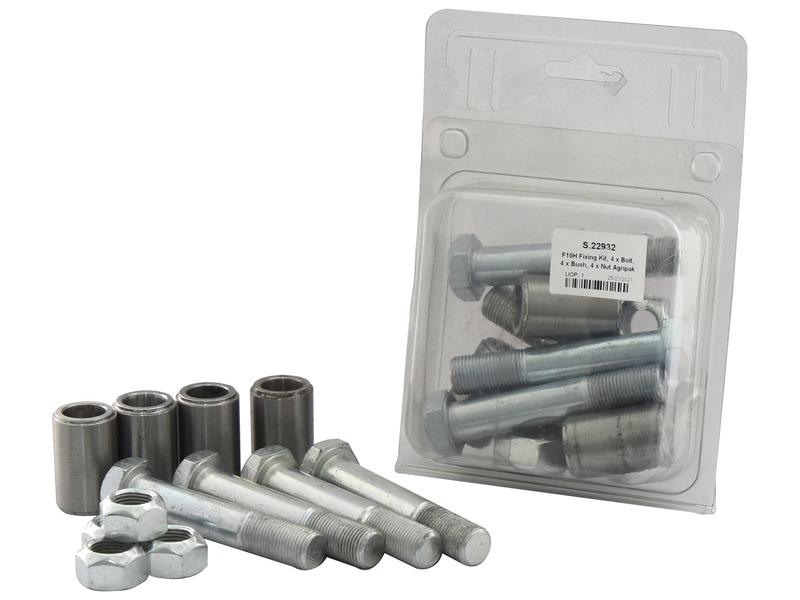 Agripak kit de Fixação F10H, 4 x Parafuso, 4 x Casquilho, 4 x Porca (S.22932)