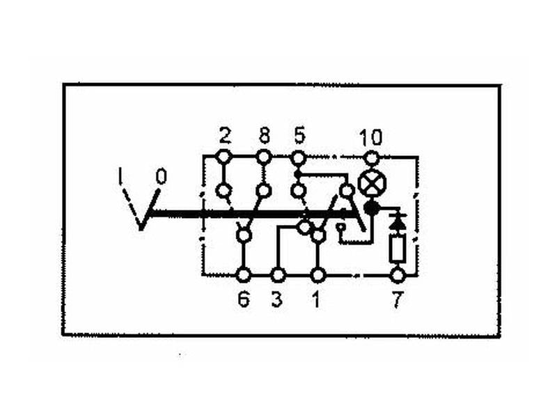 Interruptor - perigo, 2 posições (On/Off) (S.23153)