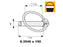Balde pequeno 150 un. Cavilha de mola 9.5mm x 44.5mm (S.23171)