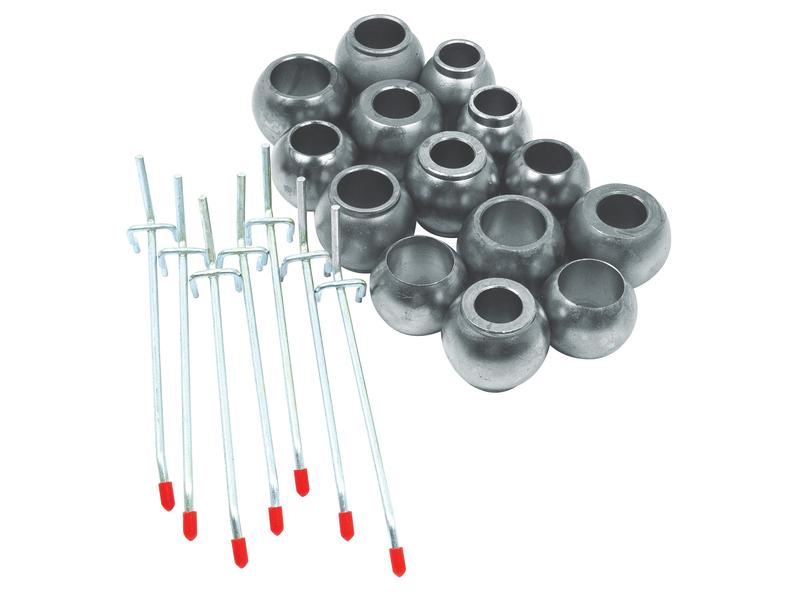 Rotulas (Cat. Lower Link Ball 2/2, 2/3, 3/3, Top Link Ball 2/2, 2/3, 3/2, 3/3) (14 un. Expositor) (S.23388)