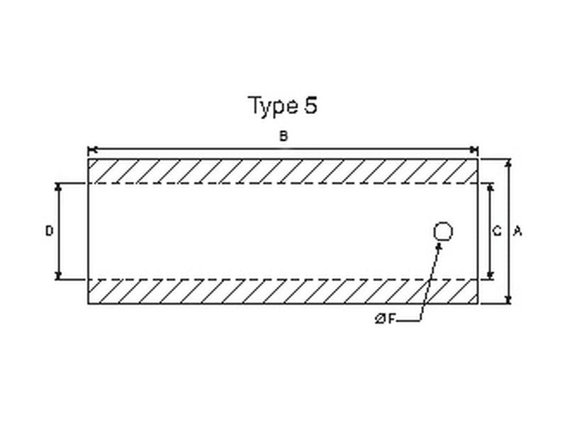 Casquilho reforçado - Ø60 x 160mm (Ø40) (S.23570)
