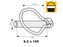 Balde pequeno 150 un. Cavilha mola tipo Pêra 6mm x 44.5mm (S.23)