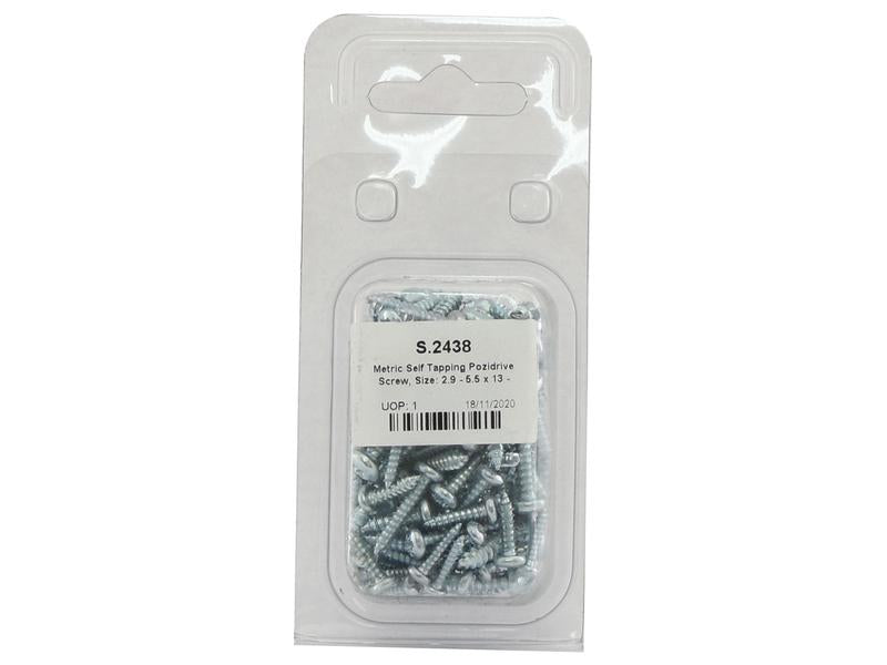 Agripak 80 un. Parafuso Pozidrive autorroscante métrico 13 - 25mm (S.2438)