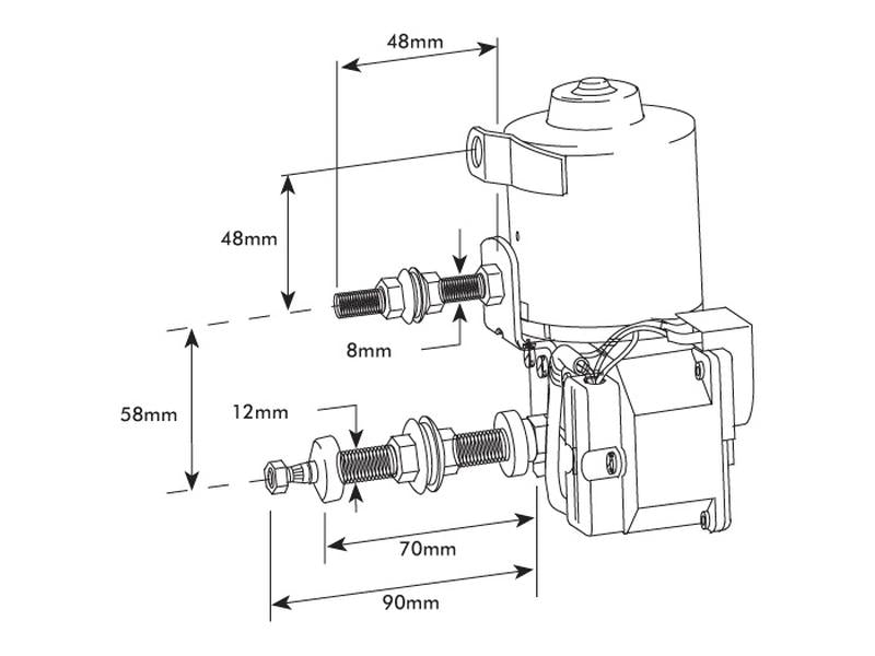 Motor limpa vidros 12V (S.24711)