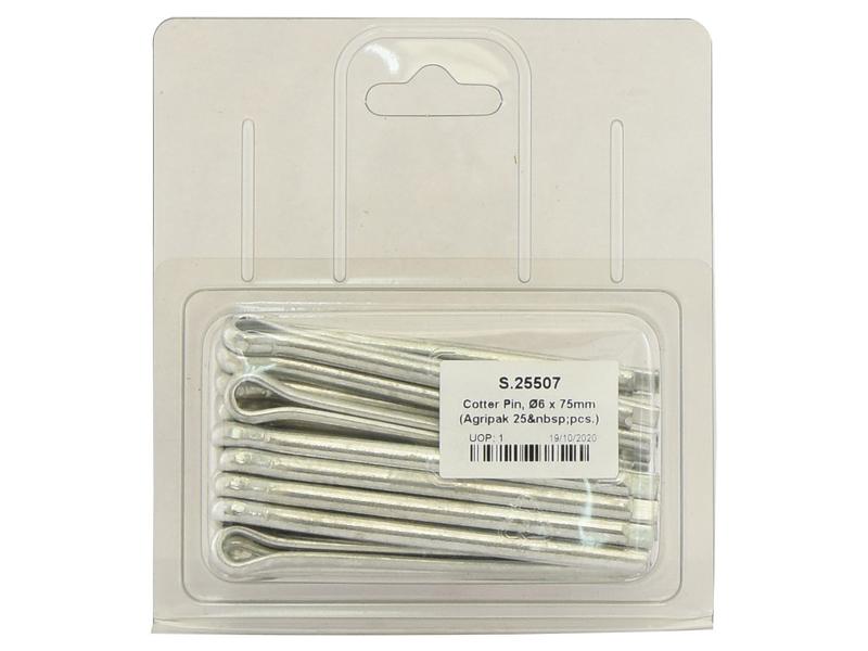 Agripak 25 un. troço 6 x 75mm (S.25507)