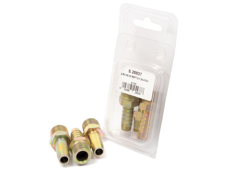 Agripak 3 un. Mangueira de extremidade com diâmetro interno de 3/8'' para rosca macho BSPT com 3/8 (S.25537)
