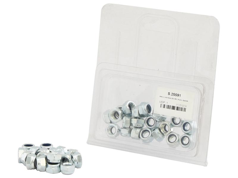 Porca auto bloqueio métrica, Tamanho da rosca: M8x1.25mm (DIN 985) (S.25591)