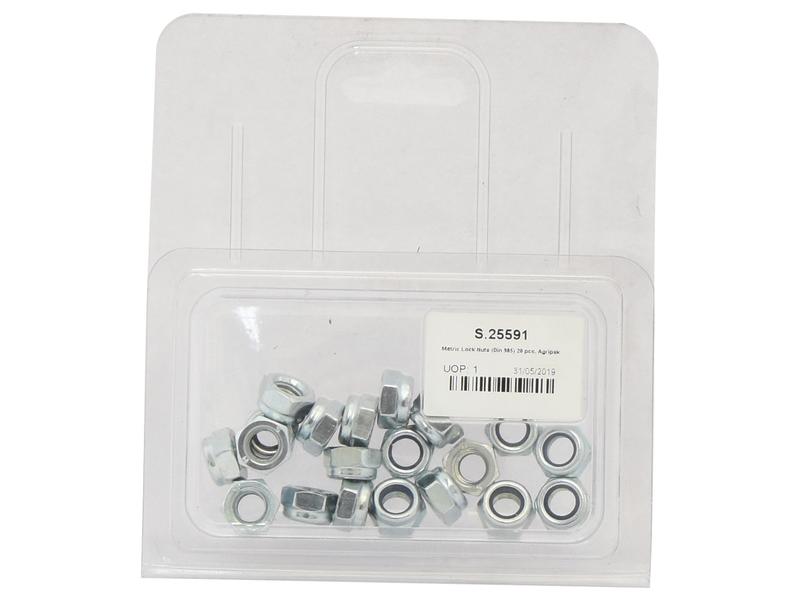 Porca auto bloqueio métrica, Tamanho da rosca: M8x1.25mm (DIN 985) (S.25591)