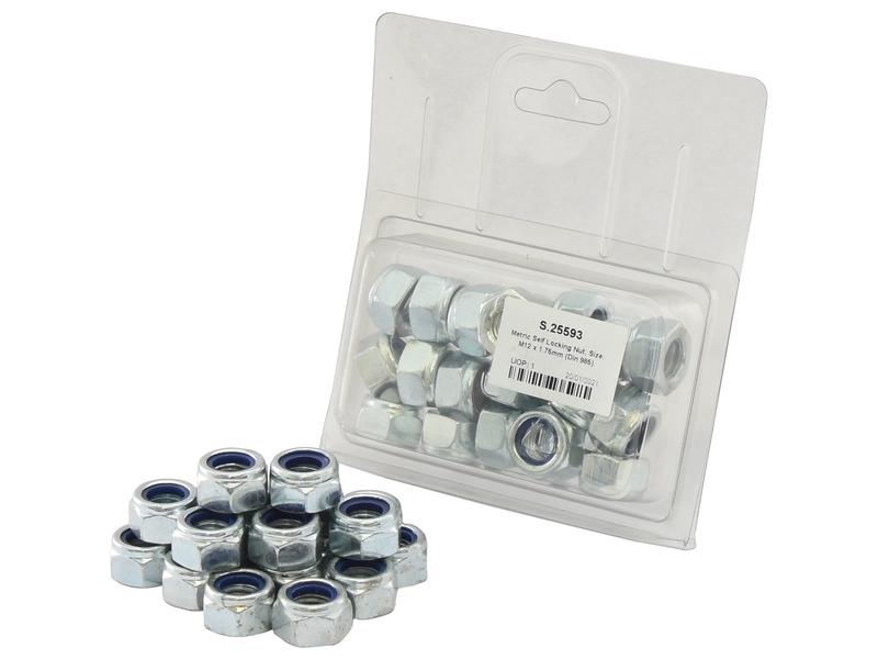 Porca auto bloqueio métrica, Tamanho da rosca: M12x1.75mm (DIN 985) (S.25593)
