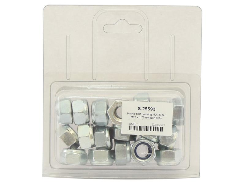 Porca auto bloqueio métrica, Tamanho da rosca: M12x1.75mm (DIN 985) (S.25593)