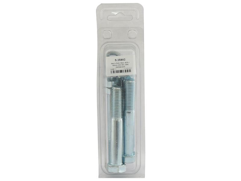 Agripak 5 un. Parafuso métrico, M16x100mm (S.25982)